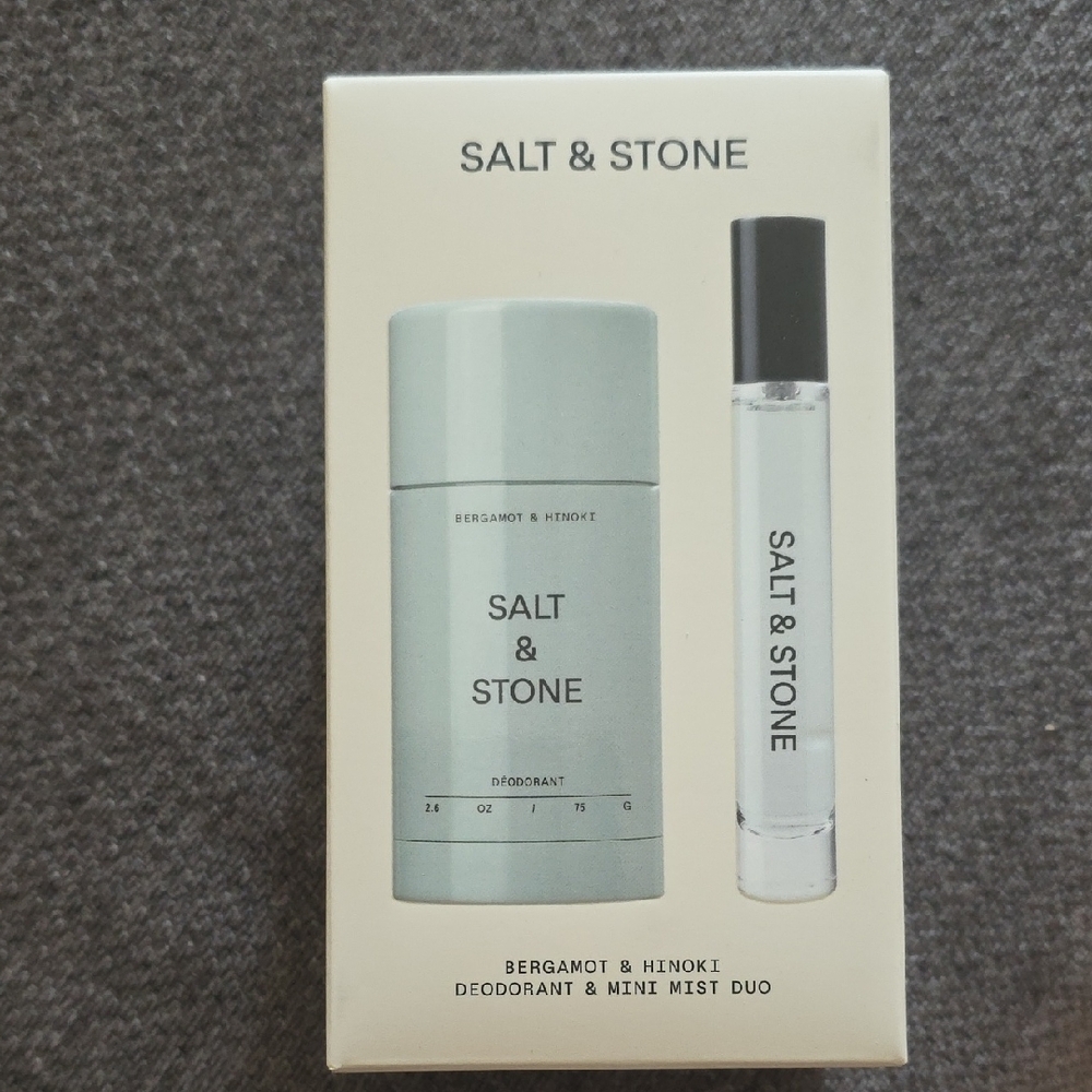 Salt & Stone Deodorant & Mini Mist Duo - Light Gray
